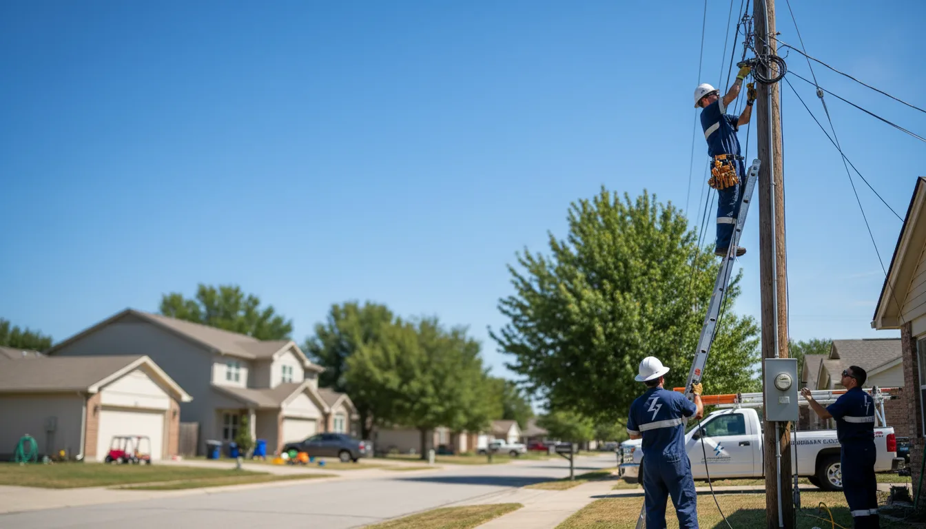 Residential electrician providing installation services in Encino, NM